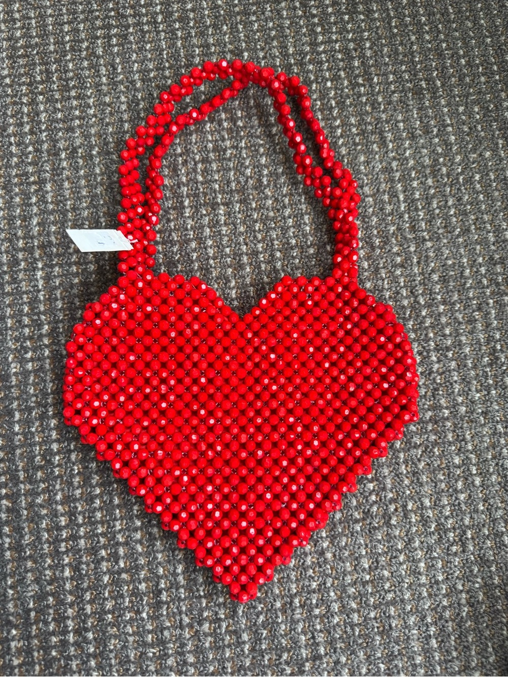 NWT’s Red Beaded Heart Bag - Picture 2 of 5